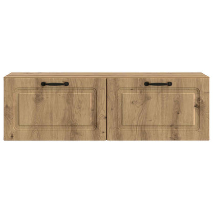 vidaXL Wall-Mounted TV Cabinet 98 x 31 x 30 cm Artisan Oak 6