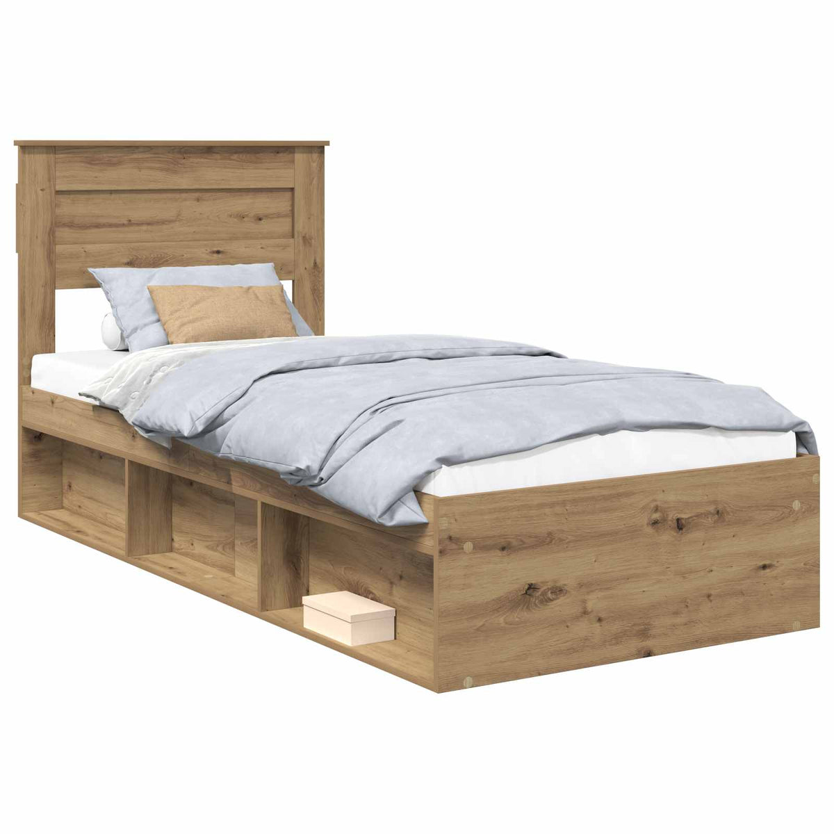 Bed Frame Artisan-Eiche Engineered Wood Length 200 cm Artisan Oak 100 cm