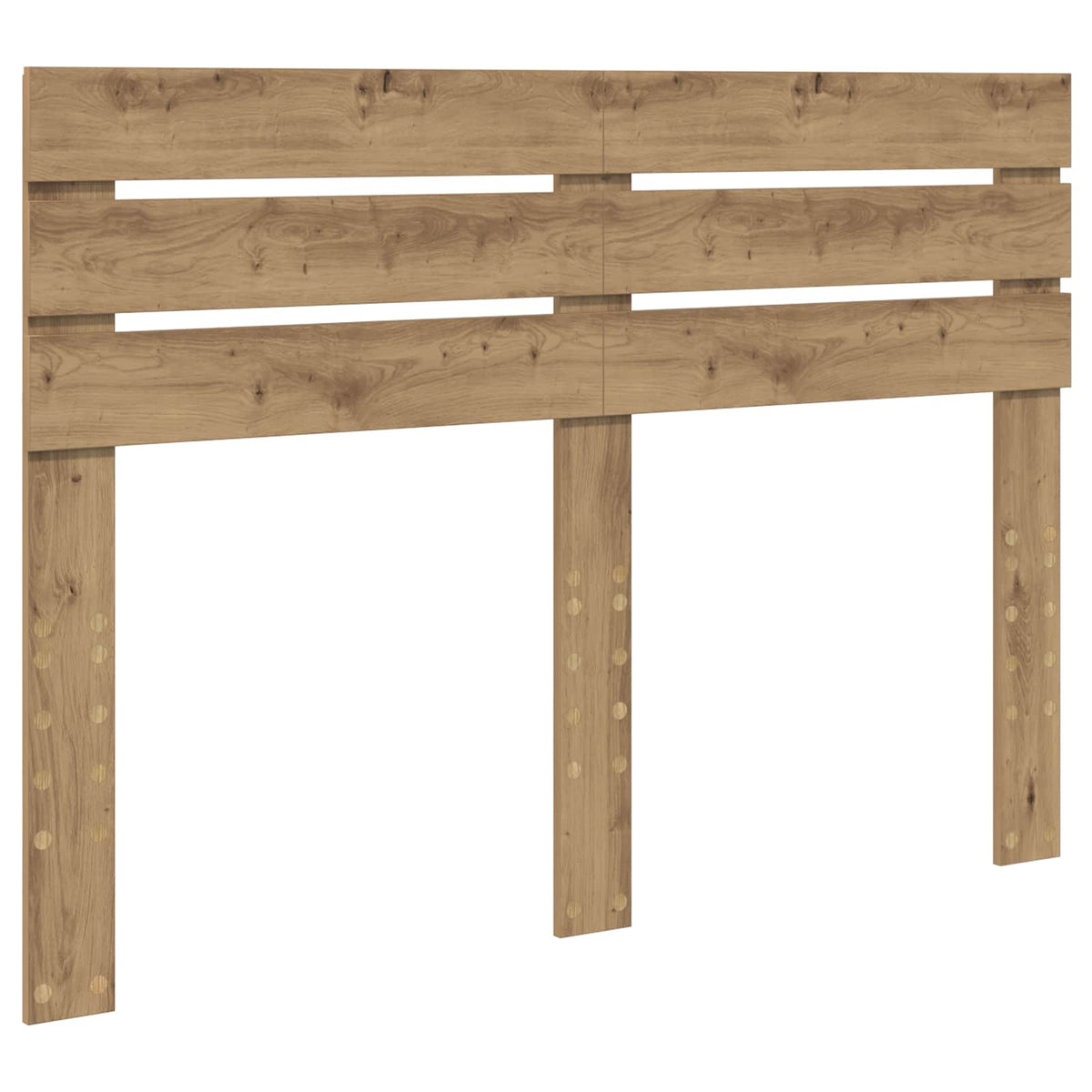 Bed Frame 140 x 190 cm Solid Pine Wood Artisan oak