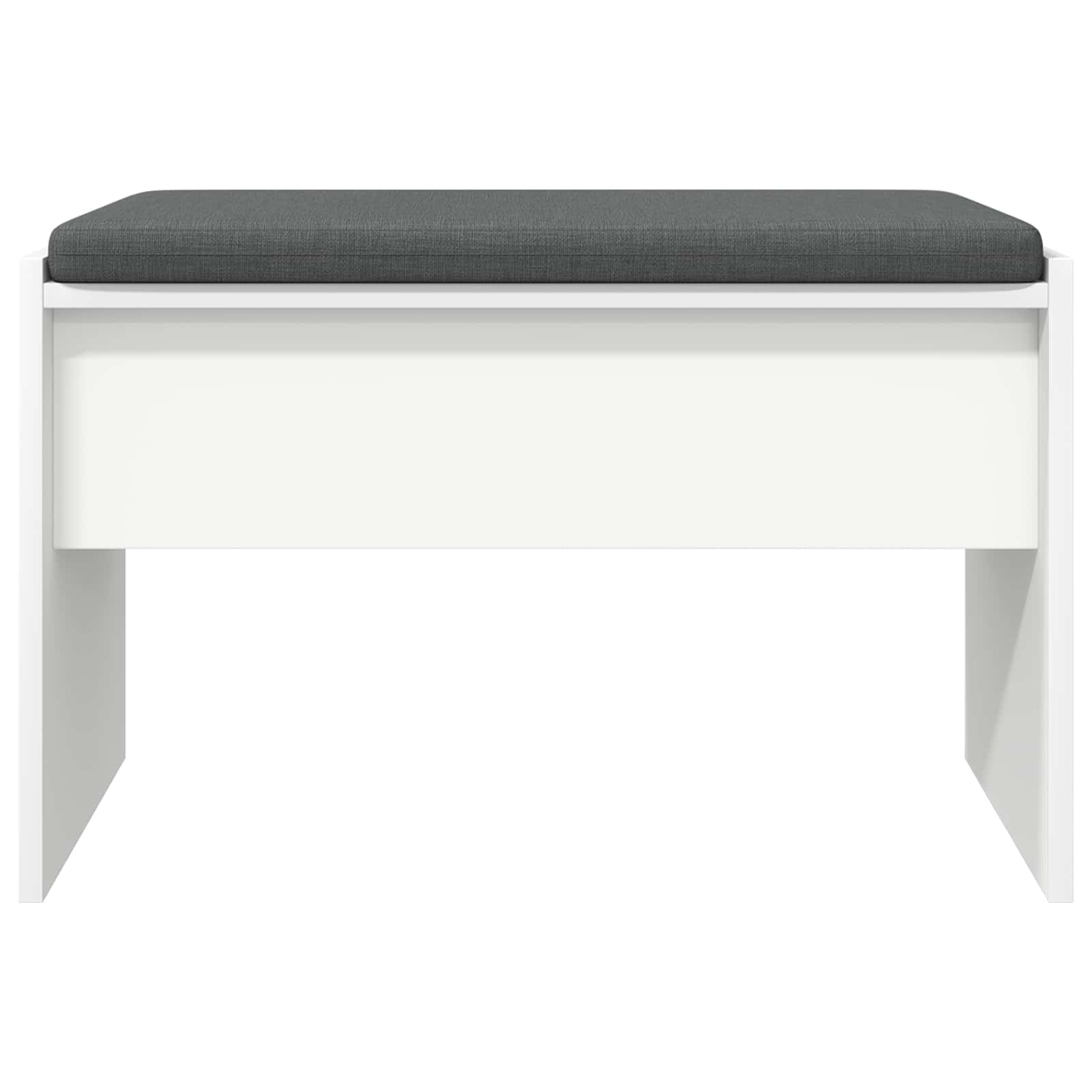vidaXL Hall Bench with Cushion White 63 x 38 x 40 cm 5