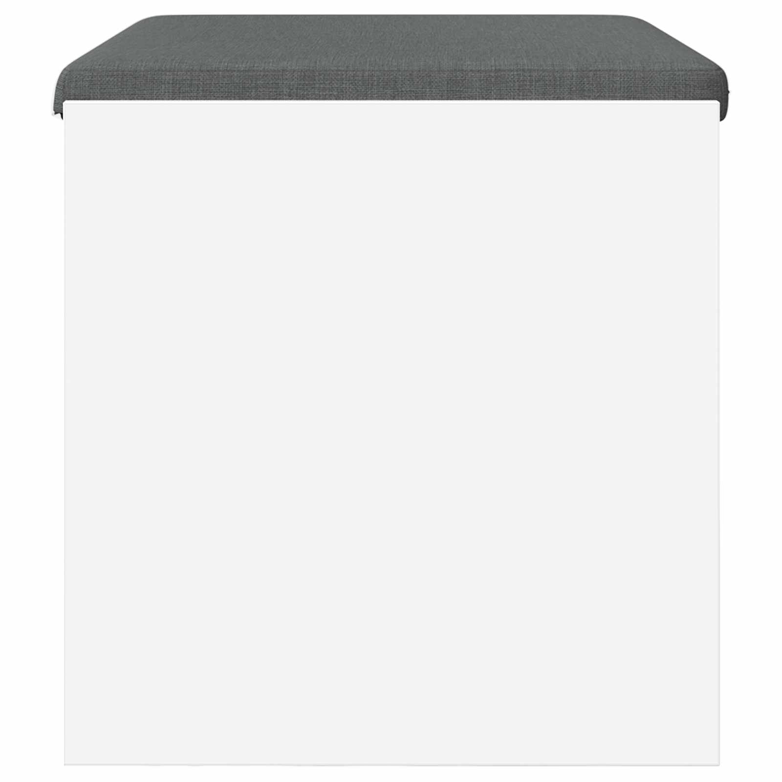 vidaXL Hall Bench with Cushion White 63 x 38 x 40 cm 6