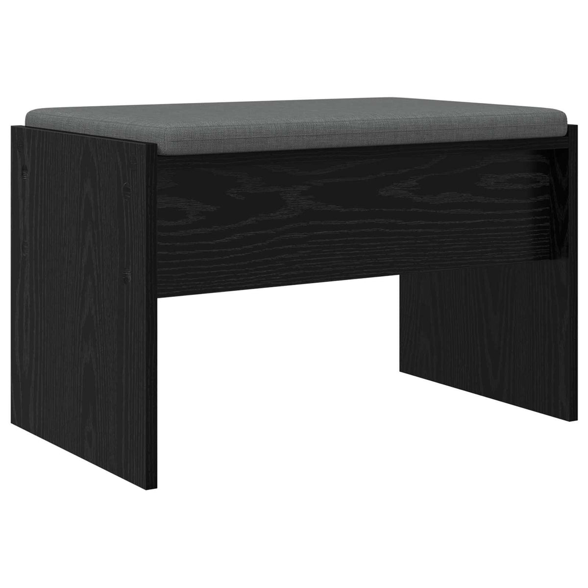 Hall Bench with Cushion Black Oak