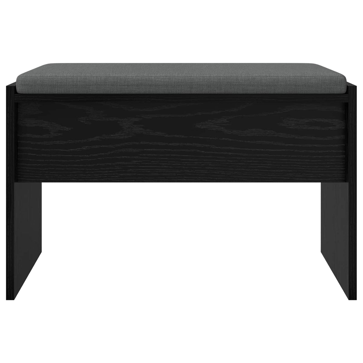 Hall Bench with Cushion Black Oak