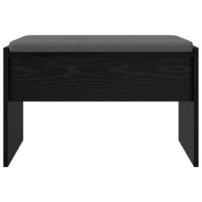 Hall Bench with Cushion Black Oak