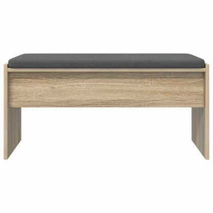 vidaXL Hall Bench with Cushion Sonoma Oak 83 x 38 x 40 cm 5