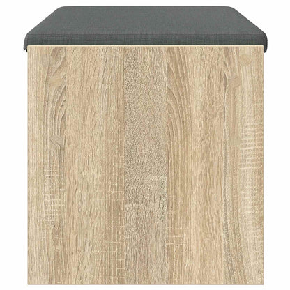 vidaXL Hall Bench with Cushion Sonoma Oak 83 x 38 x 40 cm 6