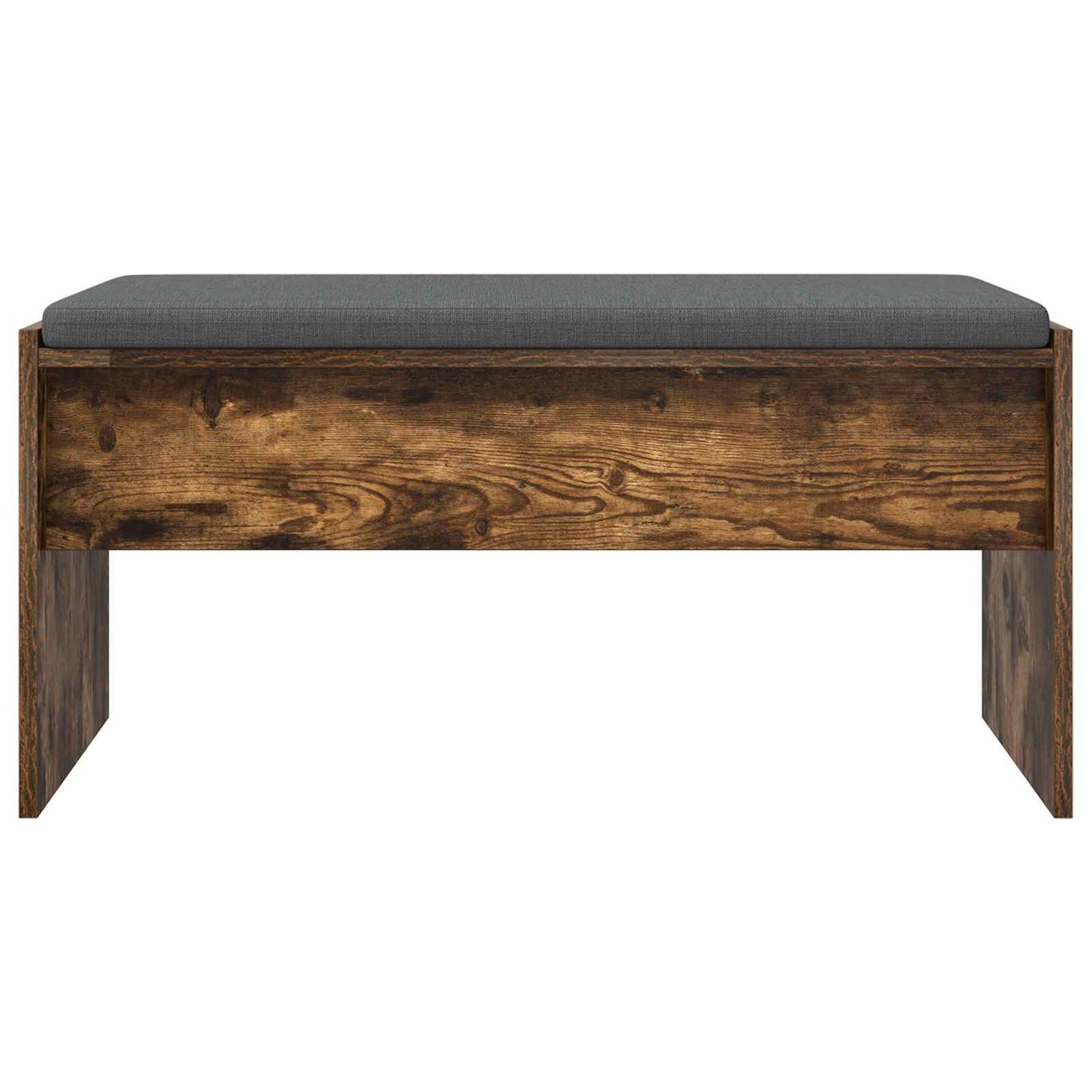 vidaXL Hall Bench with Cushion Smoked Oak 83 x 38 x 40 cm 5