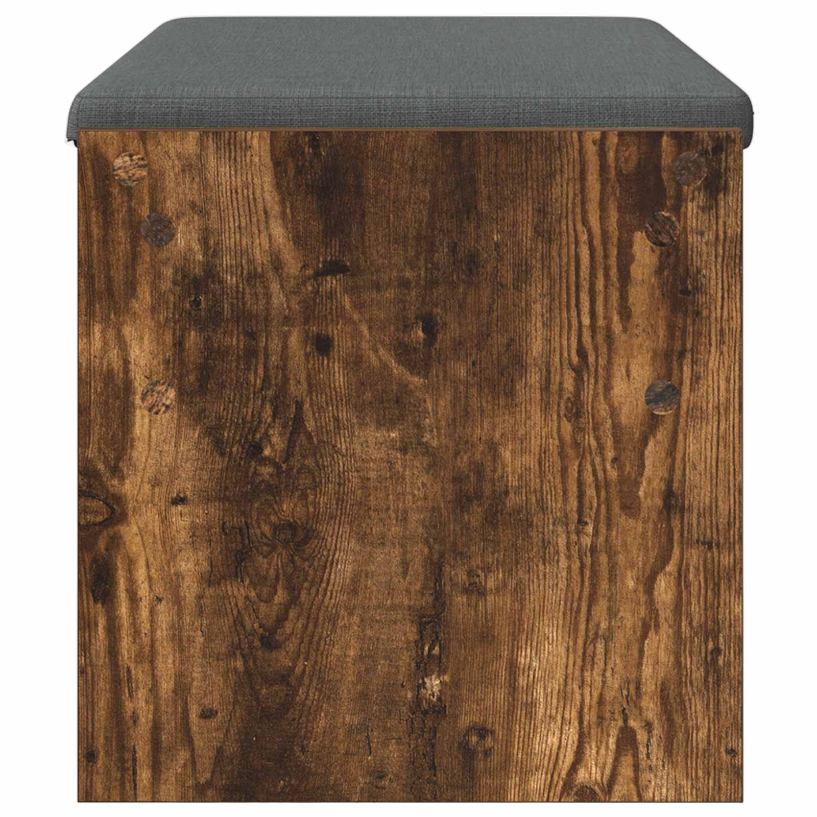vidaXL Hall Bench with Cushion Smoked Oak 83 x 38 x 40 cm 6