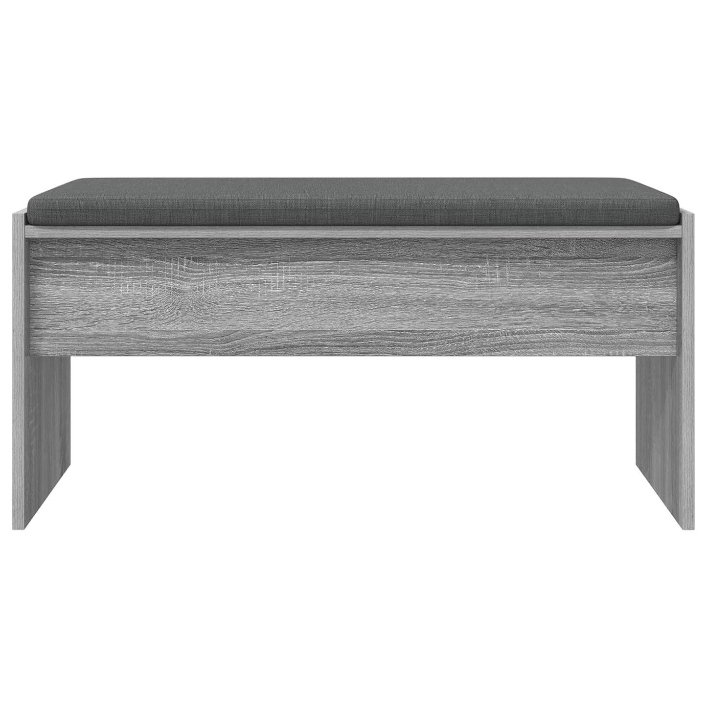 vidaXL Hall Bench with Cushion Grey Sonoma 83 x 38 x 40 cm 5