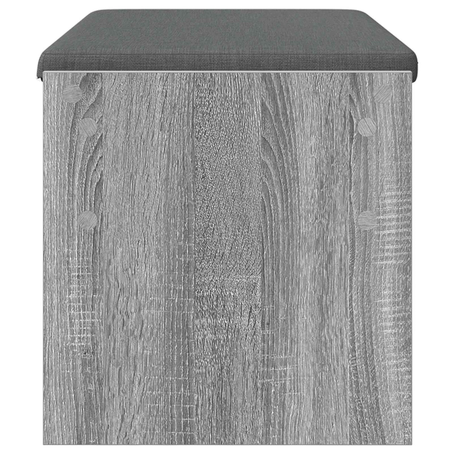 vidaXL Hall Bench with Cushion Grey Sonoma 83 x 38 x 40 cm 6