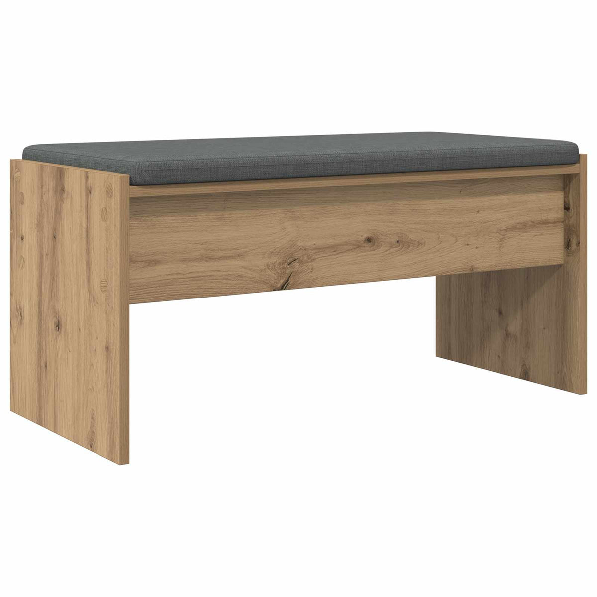 Hall Bench with Cushion 83 x 38 x 40 cm Width 83 cm Artisan oak