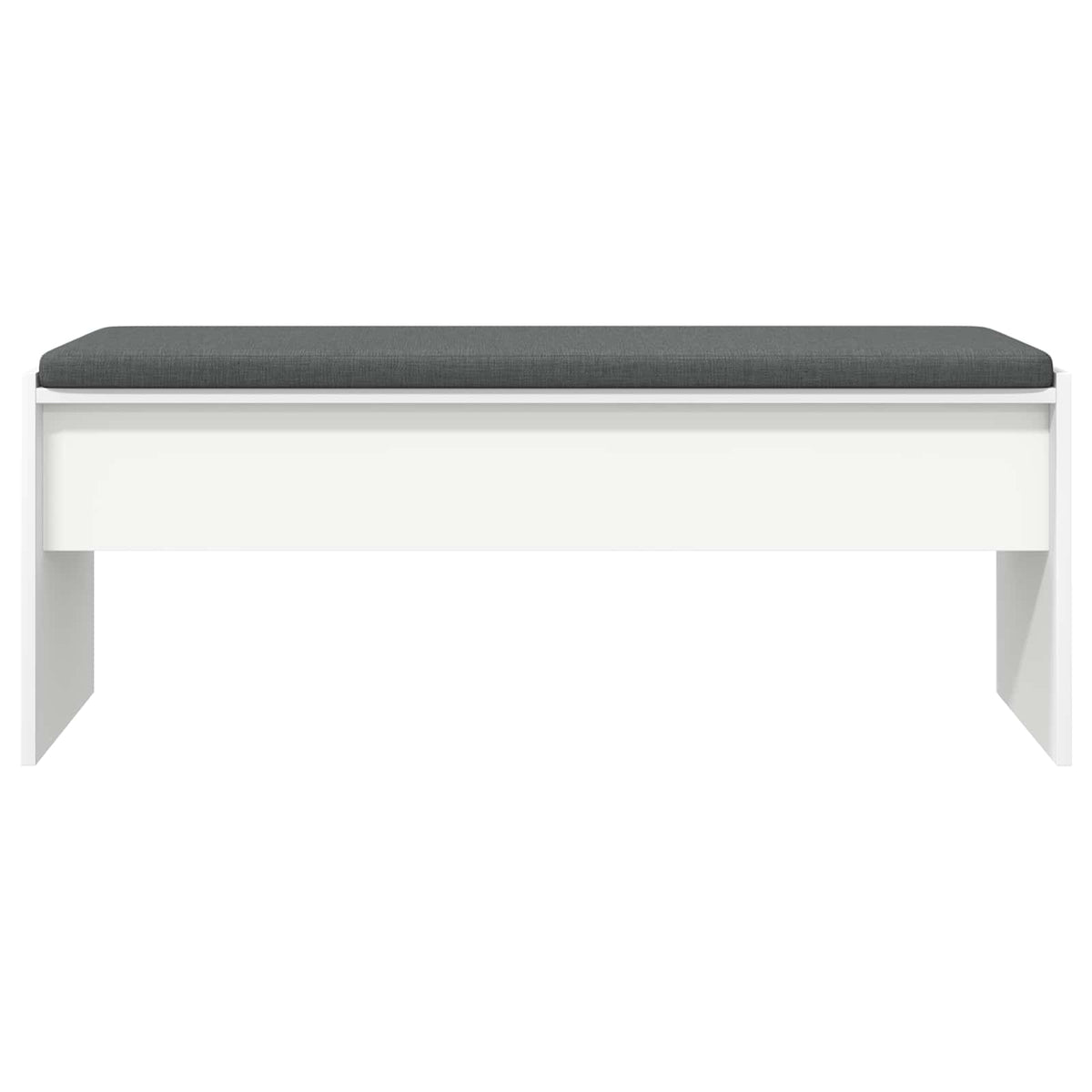 vidaXL Hall Bench with Cushion White 103 x 38 x 40 cm 5