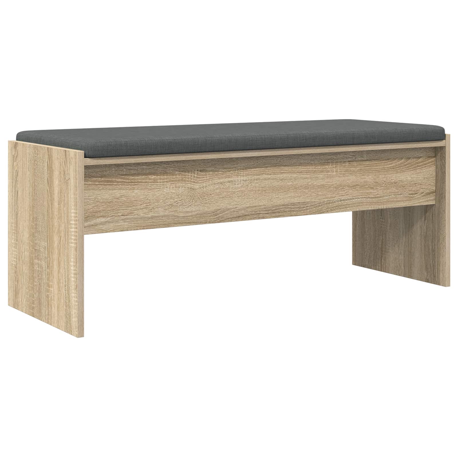 vidaXL Hall Bench with Cushion Sonoma Oak 103 x 38 x 40 cm 2