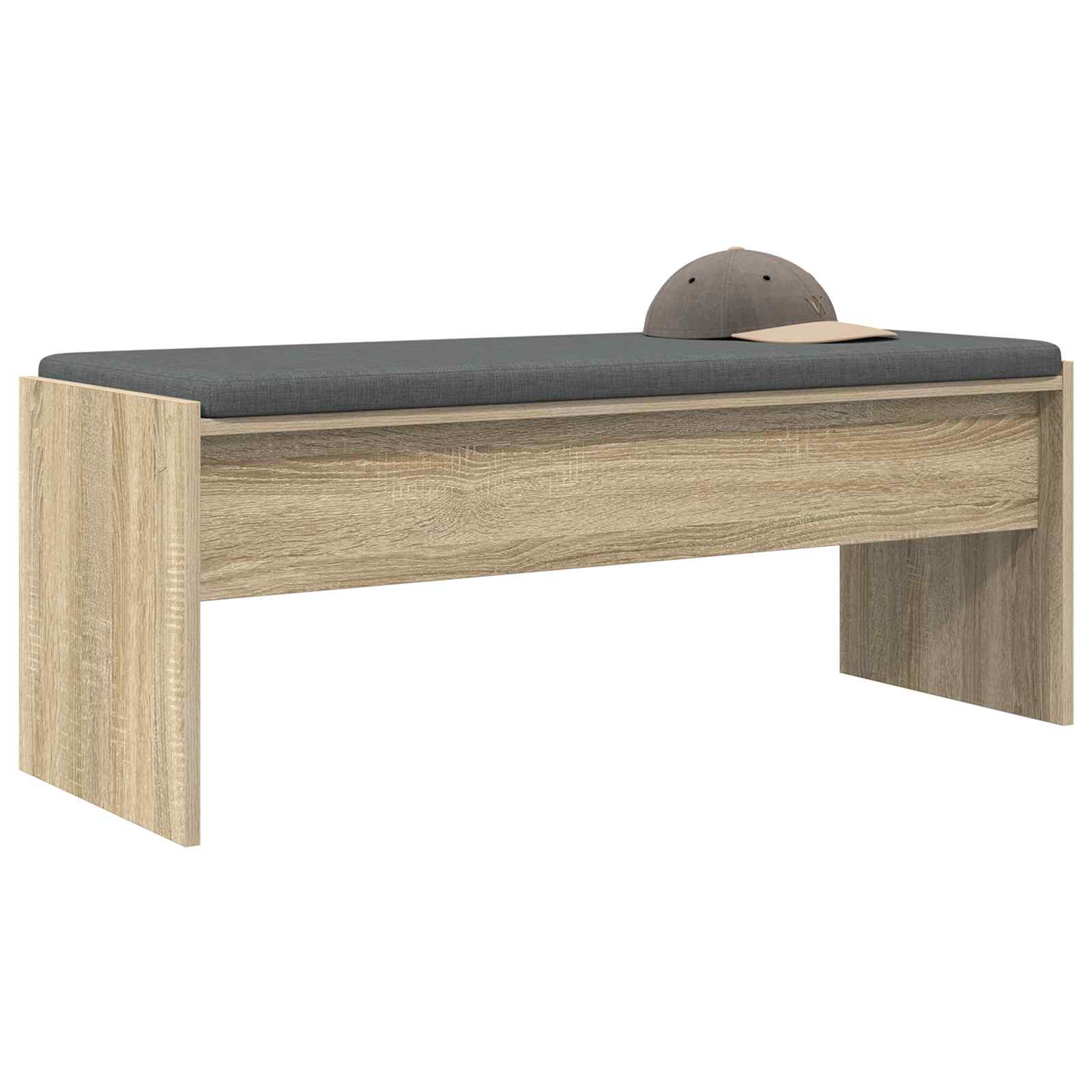 vidaXL Hall Bench with Cushion Sonoma Oak 103 x 38 x 40 cm 3