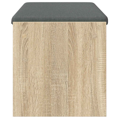 vidaXL Hall Bench with Cushion Sonoma Oak 103 x 38 x 40 cm 6