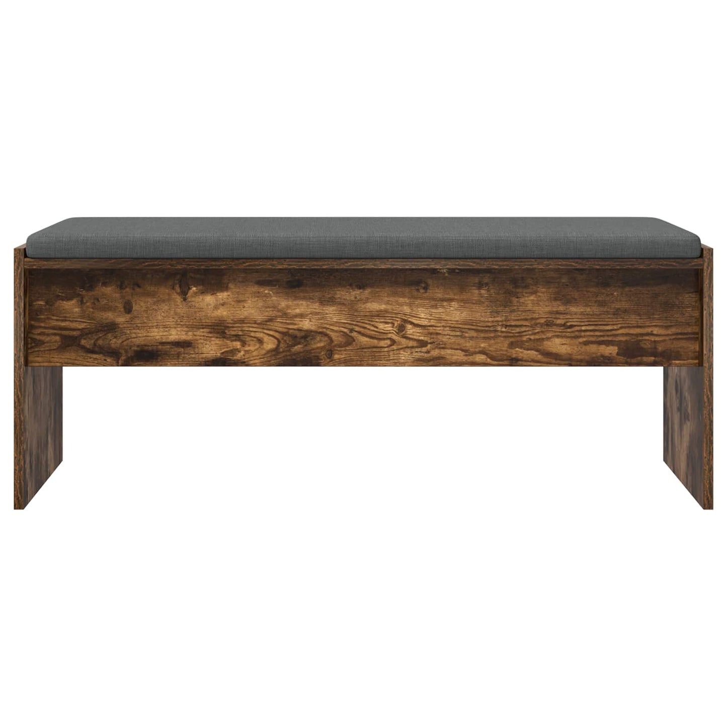 vidaXL Hall Bench with Cushion Smoked Oak 103 x 38 x 40 cm 5