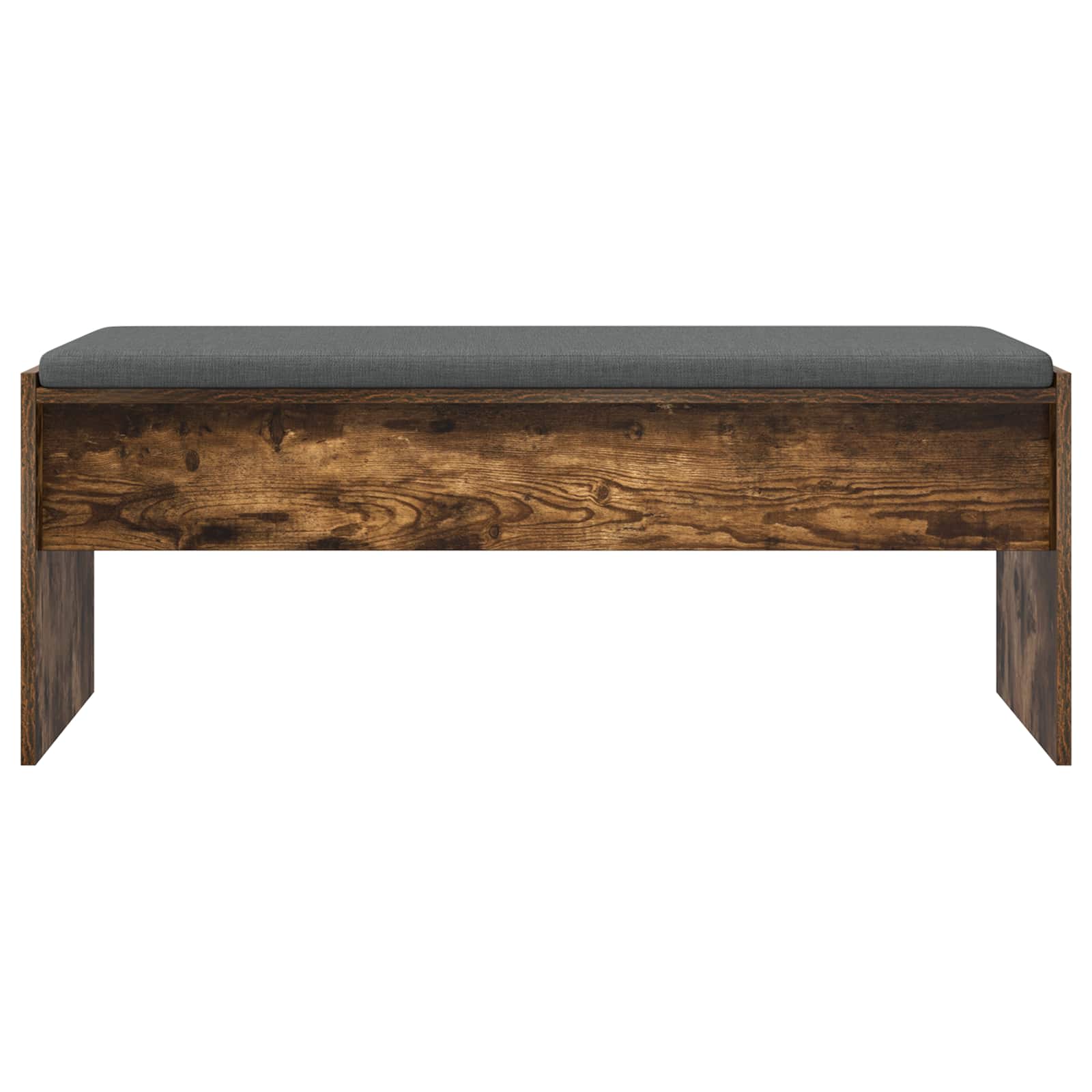 vidaXL Hall Bench with Cushion Smoked Oak 103 x 38 x 40 cm 5