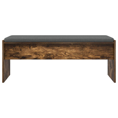 vidaXL Hall Bench with Cushion Smoked Oak 103 x 38 x 40 cm 5
