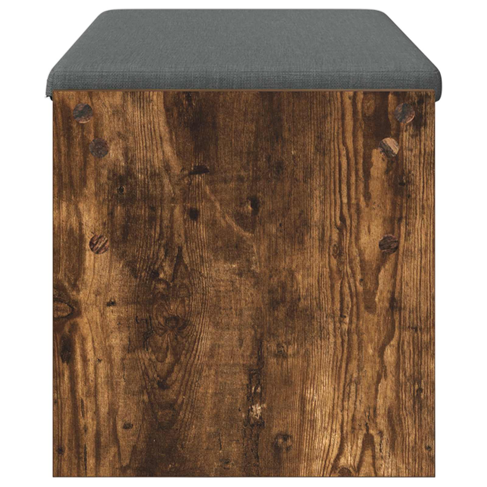 vidaXL Hall Bench with Cushion Smoked Oak 103 x 38 x 40 cm 6