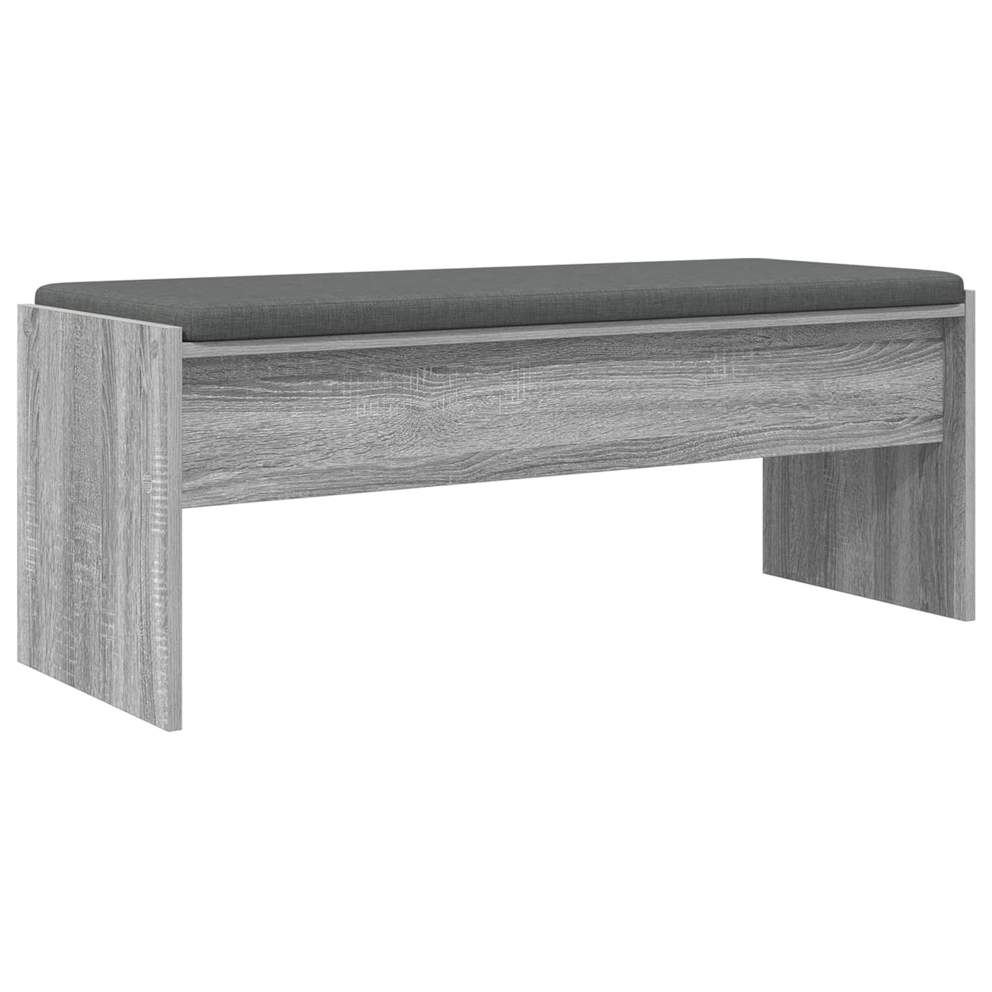 vidaXL Hall Bench with Cushion Grey Sonoma 103 x 38 x 40 cm 2