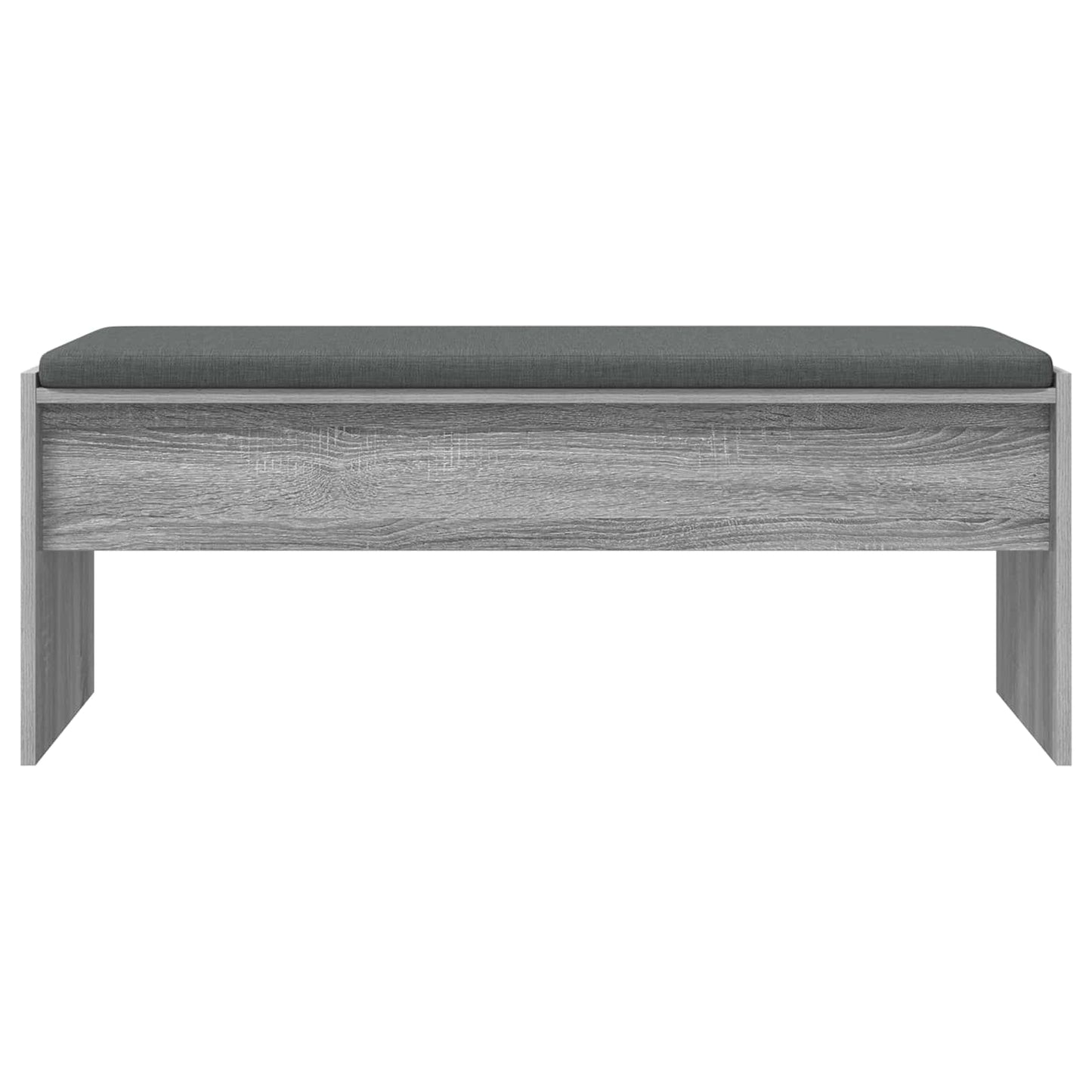 vidaXL Hall Bench with Cushion Grey Sonoma 103 x 38 x 40 cm 5