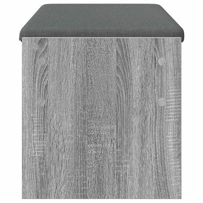 vidaXL Hall Bench with Cushion Grey Sonoma 103 x 38 x 40 cm 6