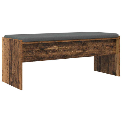 vidaXL Hall Bench with Cushion Old Wood 103 x 38 x 40 cm 2