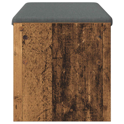 vidaXL Hall Bench with Cushion Old Wood 103 x 38 x 40 cm 6