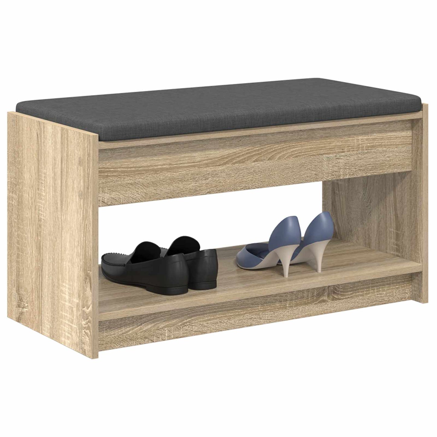 vidaXL Hall Bench Sonoma Oak 83 x 38 x 45 cm 3