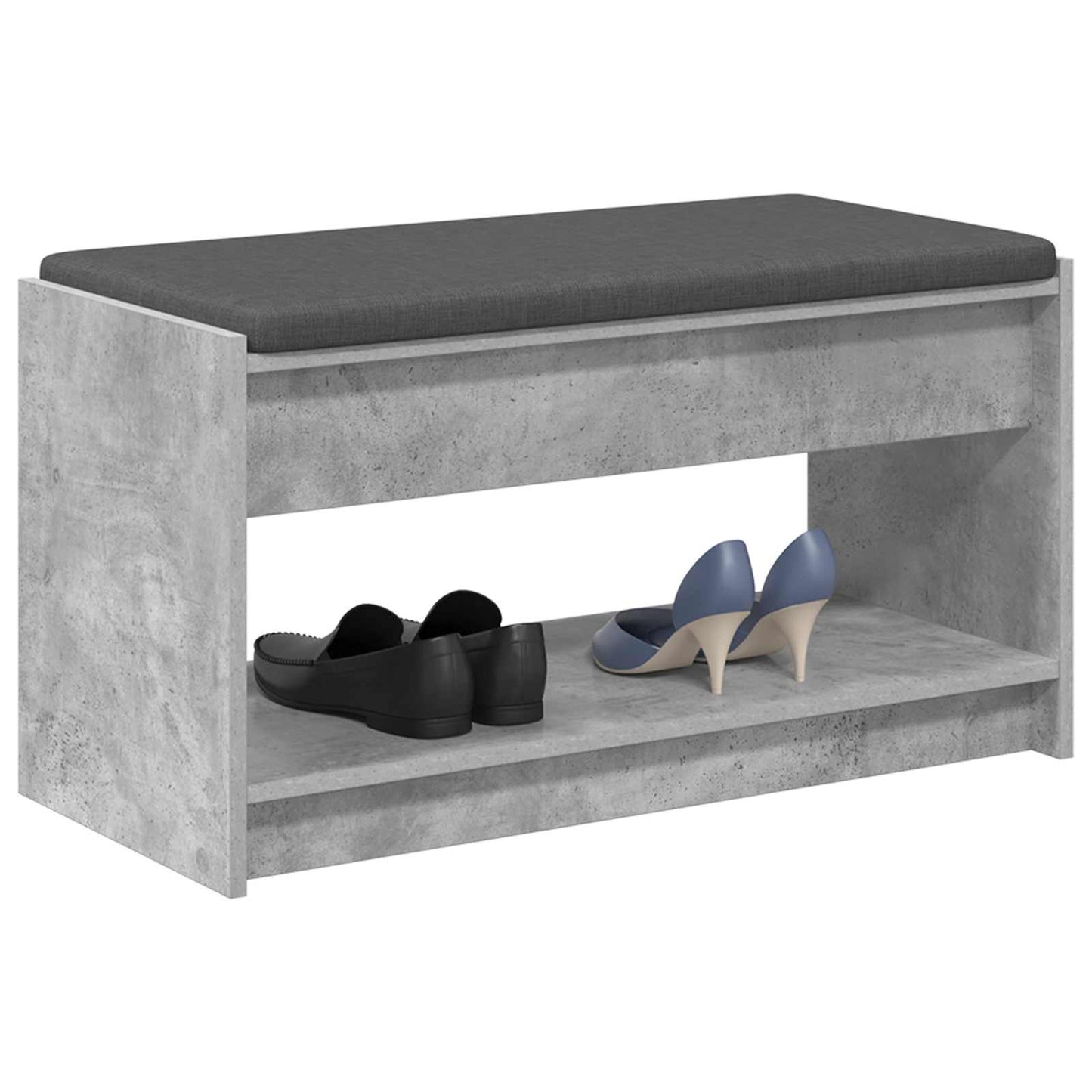 vidaXL Hall Bench Concrete Grey 83 x 38 x 45 cm 3