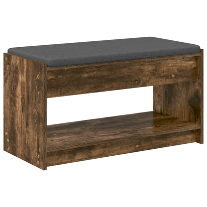 vidaXL Hall Bench Smoked Oak 83 x 38 x 45 cm 2