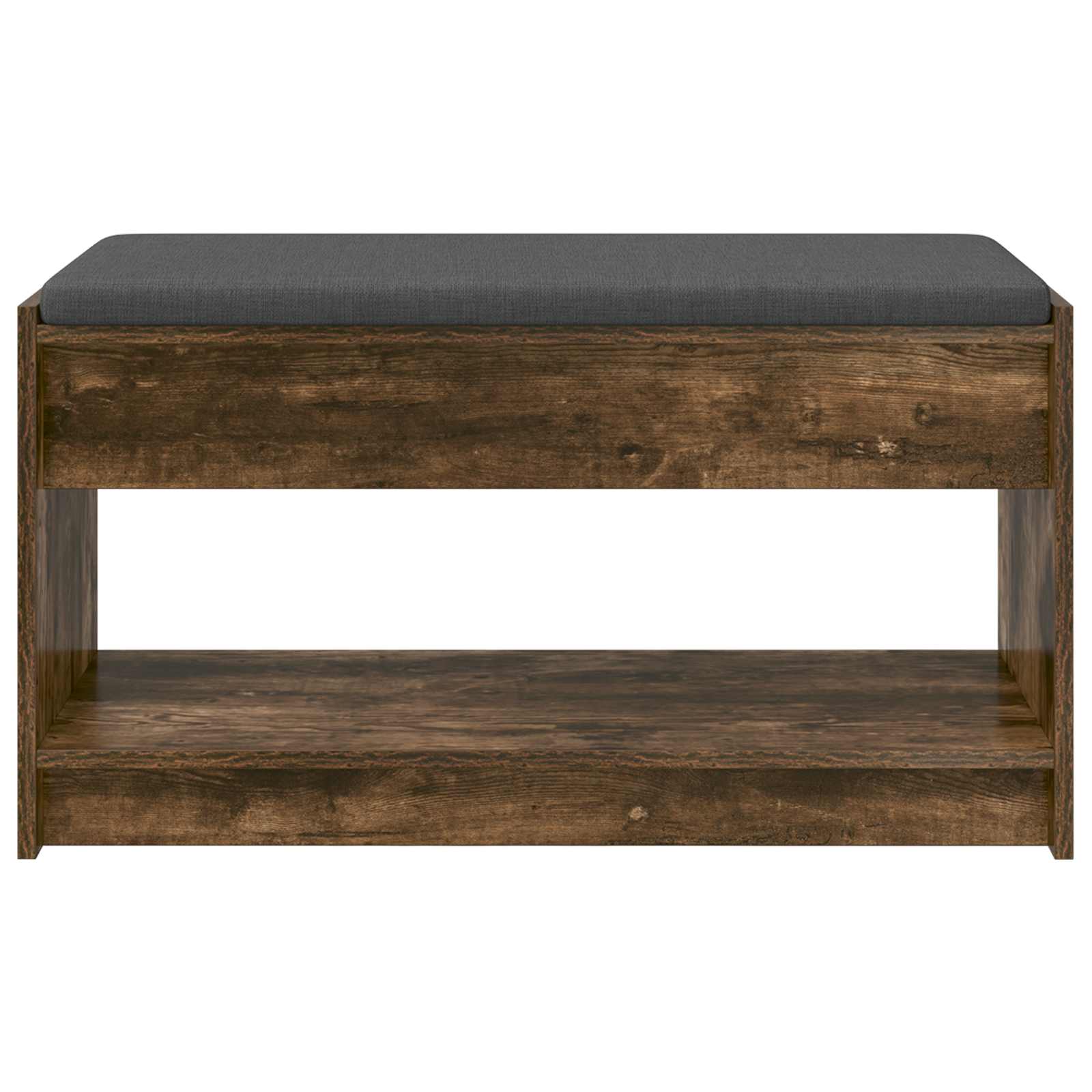 vidaXL Hall Bench Smoked Oak 83 x 38 x 45 cm 5