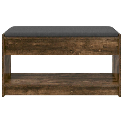 vidaXL Hall Bench Smoked Oak 83 x 38 x 45 cm 5