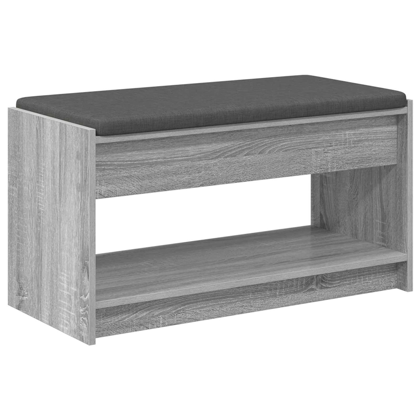 vidaXL Hall Bench Grey Sonoma 83 x 38 x 45 cm 2