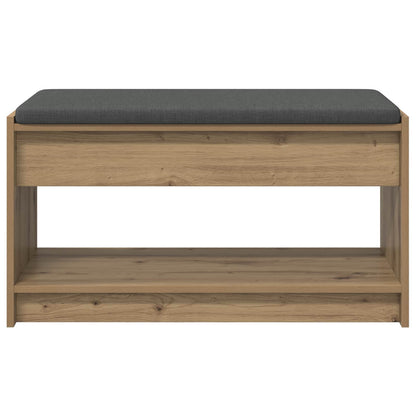 vidaXL Hall Bench Artisan Oak 83 x 38 x 45 cm 5