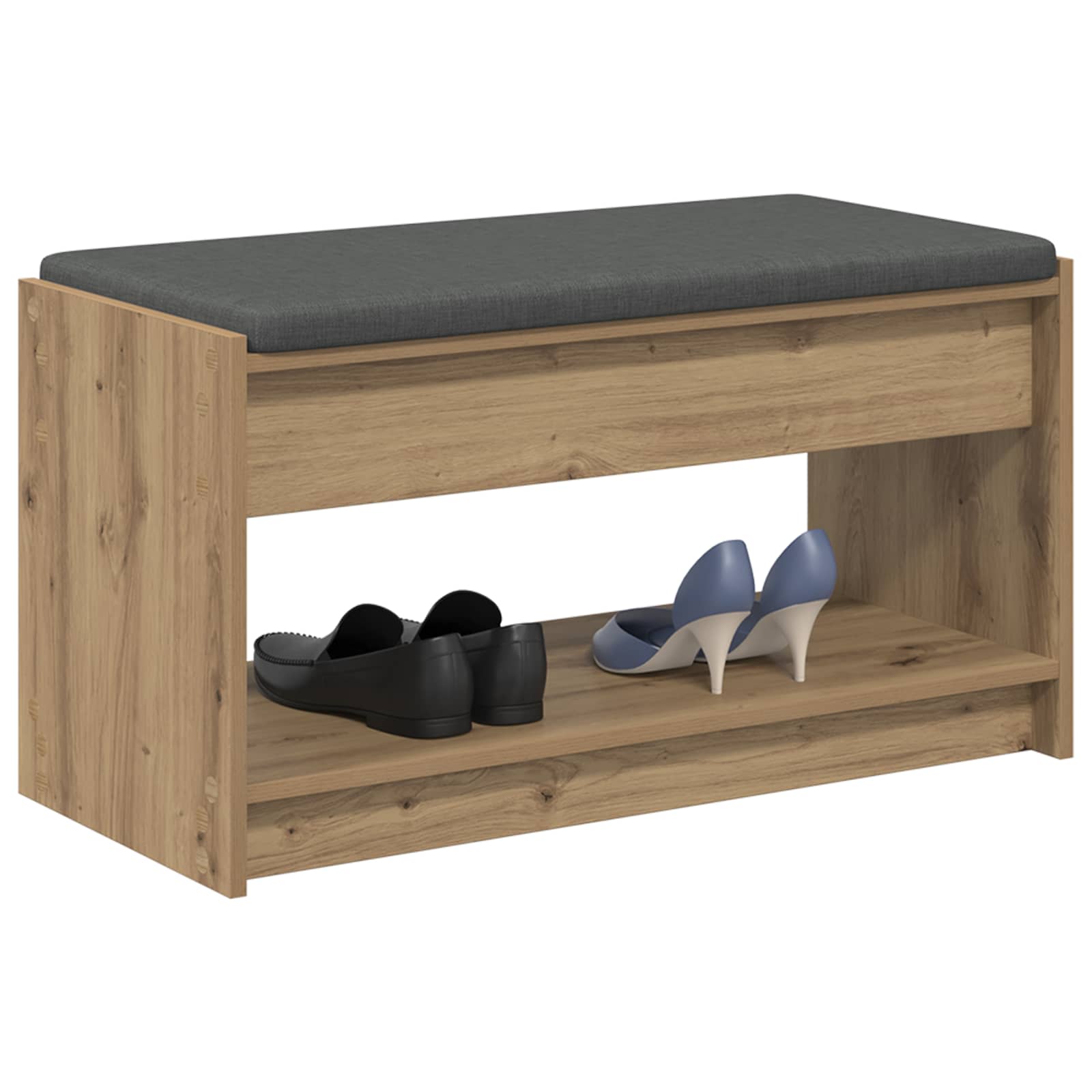 vidaXL Hall Bench Artisan Oak 83 x 38 x 45 cm 3