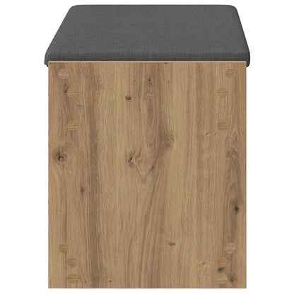 vidaXL Hall Bench Artisan Oak 83 x 38 x 45 cm 6