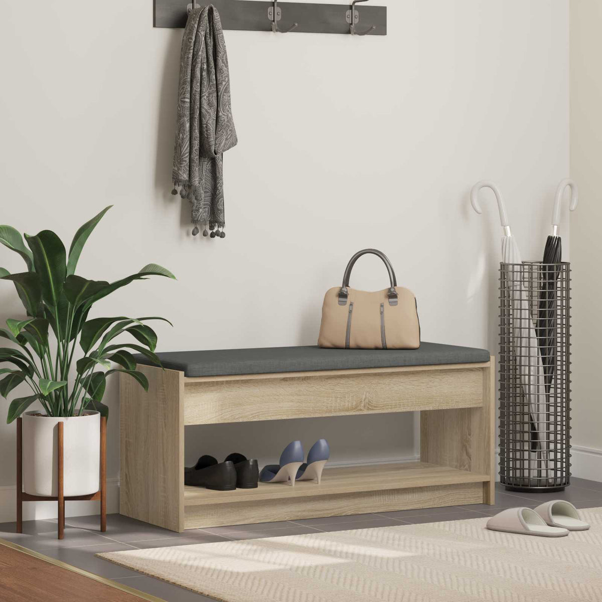 vidaXL Hall Bench 103 x 38 x 45 cm