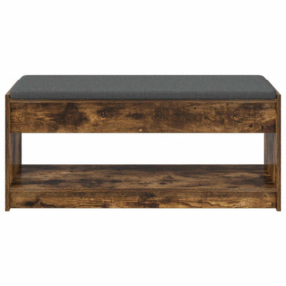 vidaXL Hall Bench Smoked Oak 103 x 38 x 45 cm 5