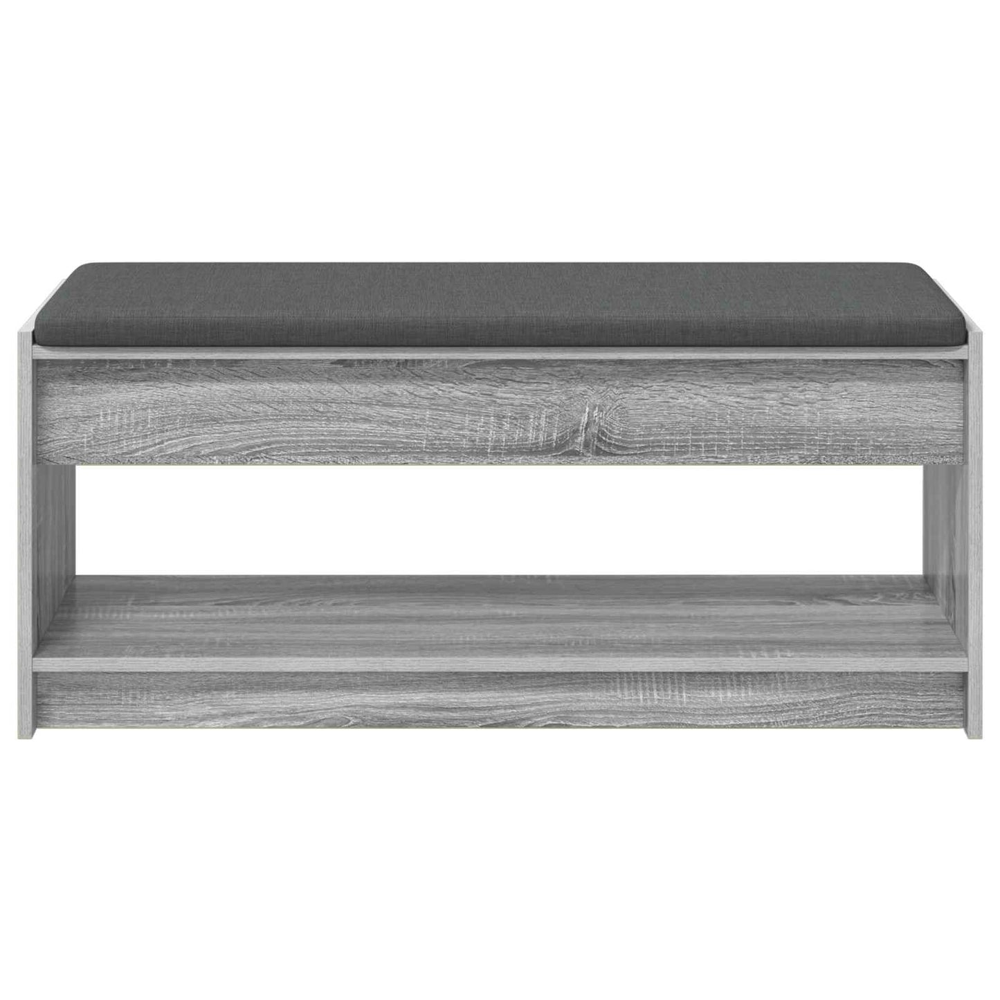 vidaXL Hall Bench Grey Sonoma 103 x 38 x 45 cm 5