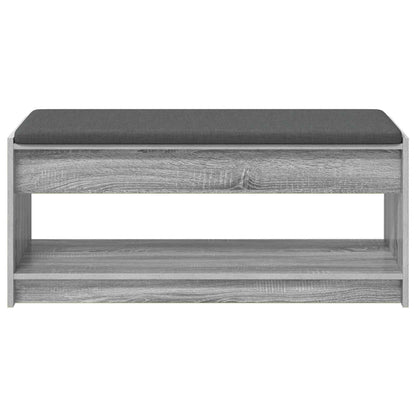 vidaXL Hall Bench Grey Sonoma 103 x 38 x 45 cm 5