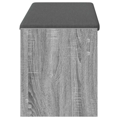 vidaXL Hall Bench Grey Sonoma 103 x 38 x 45 cm 6