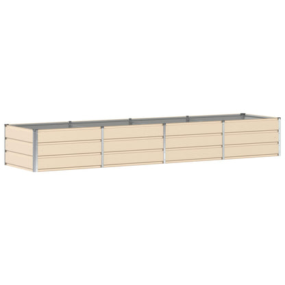 vidaXL Planter Ivory 320 x 80 x 45 cm Steel 2