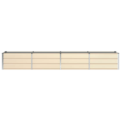 vidaXL Planter Ivory 320 x 80 x 45 cm Steel 4