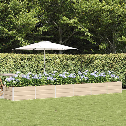 Planter 160 x 80 x Steel Height 45 cm Ivory 480 cm