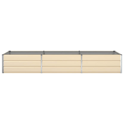 vidaXL Planter Ivory 290 x 100 x 45 cm Galvanised Steel 5