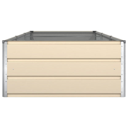 vidaXL Planter Ivory 290 x 100 x 45 cm Galvanised Steel 6