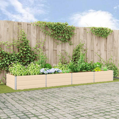 vidaXL Planter Galvanised Steel Height 45 cm