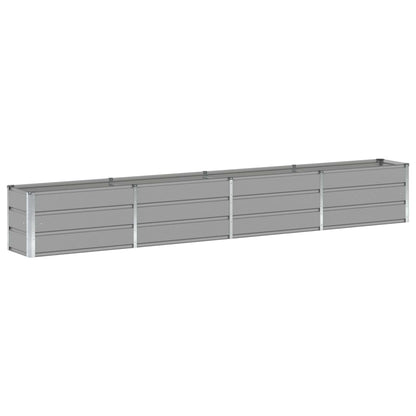 vidaXL Planter Light Grey 320 x 40 x 45 cm Steel 2