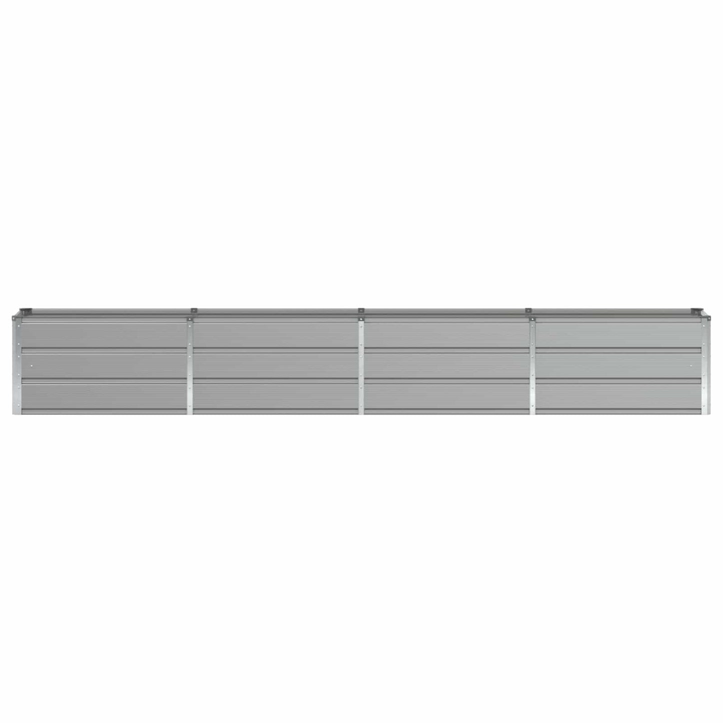 vidaXL Planter Light Grey 320 x 40 x 45 cm Steel 4